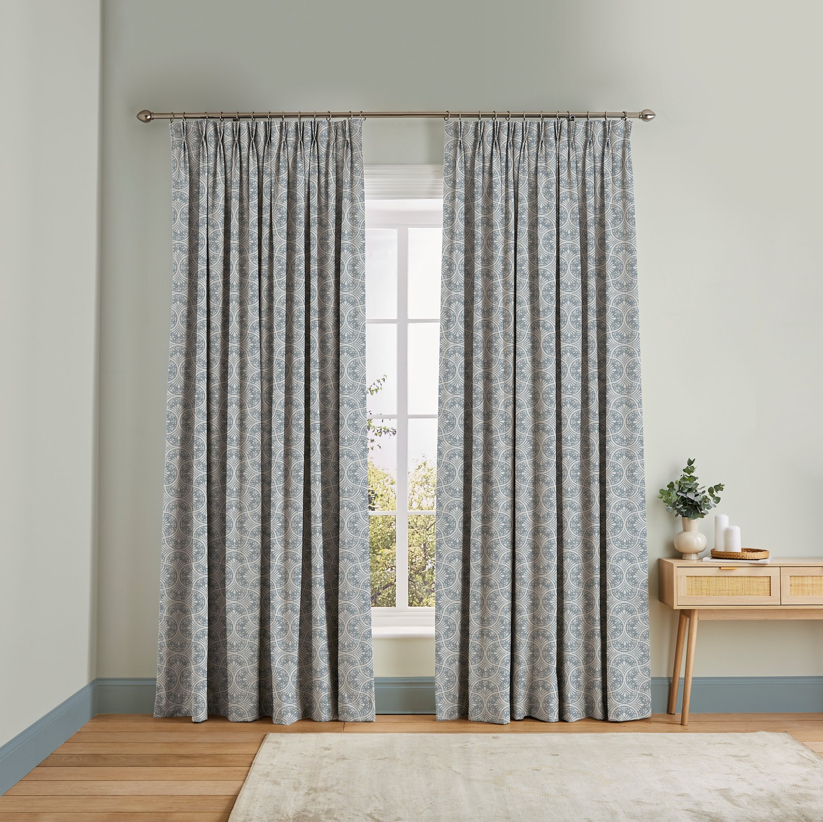 Hopwood Cottage Duck Egg Curtains - 120745cur_ROOMSET_01.jpg