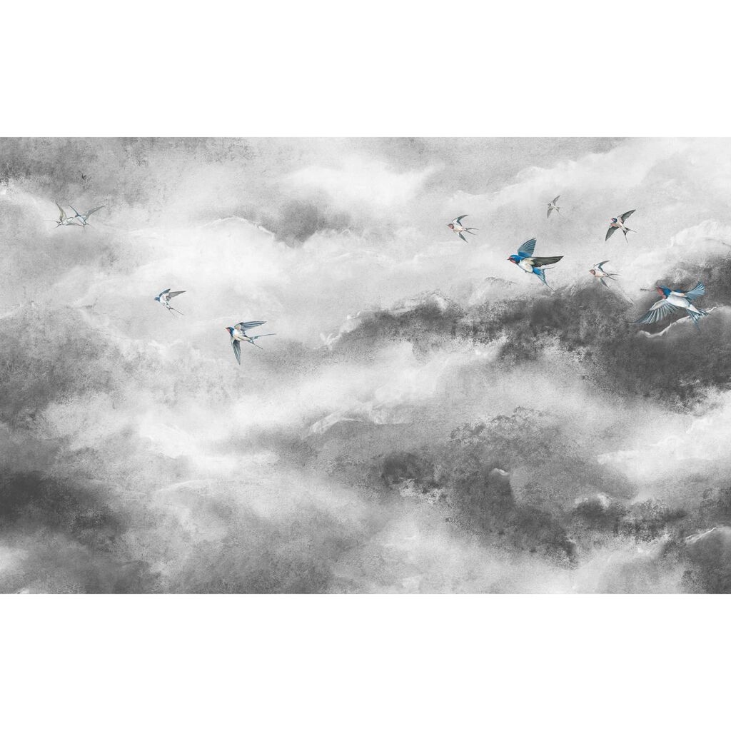Flight of Swallows Storm Bespoke Mural