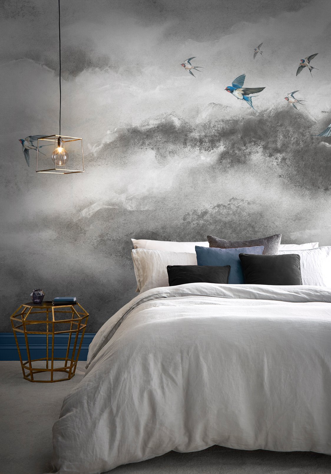 Flight of Swallows Storm Bespoke Mural - 117761_ROOMSET_01.jpg