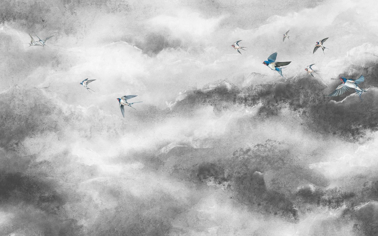 Flight of Swallows Storm Bespoke Mural - 117761_MAINTILE_01.jpg