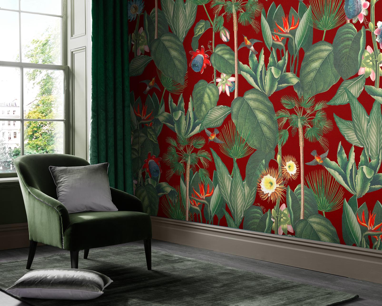 Botanique Jungle Rouge Bespoke Mural - 112476_ROOMSET_01.jpg