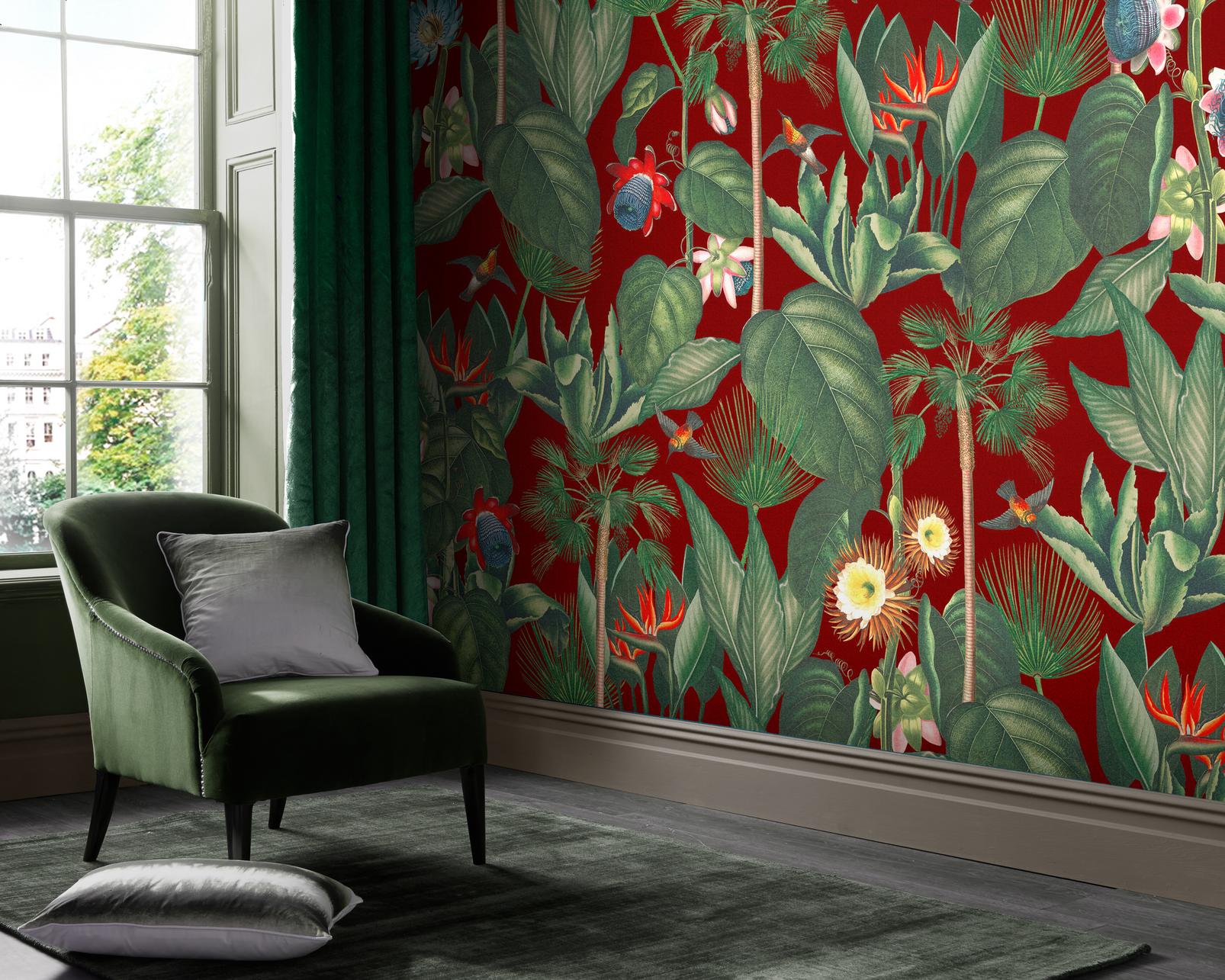 Botanique Jungle Rouge Bespoke Mural - 112476_ROOMSET_01.jpg