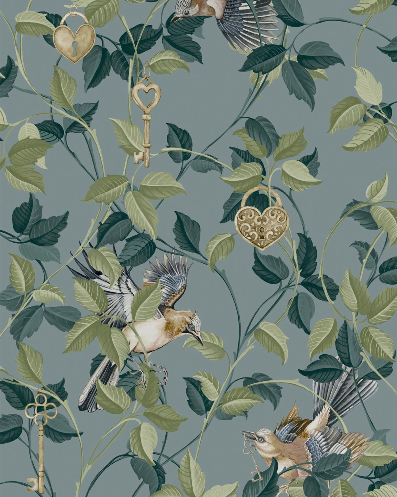 Lock & Key Aqua Wallpaper - 115050_TILE_01.jpg