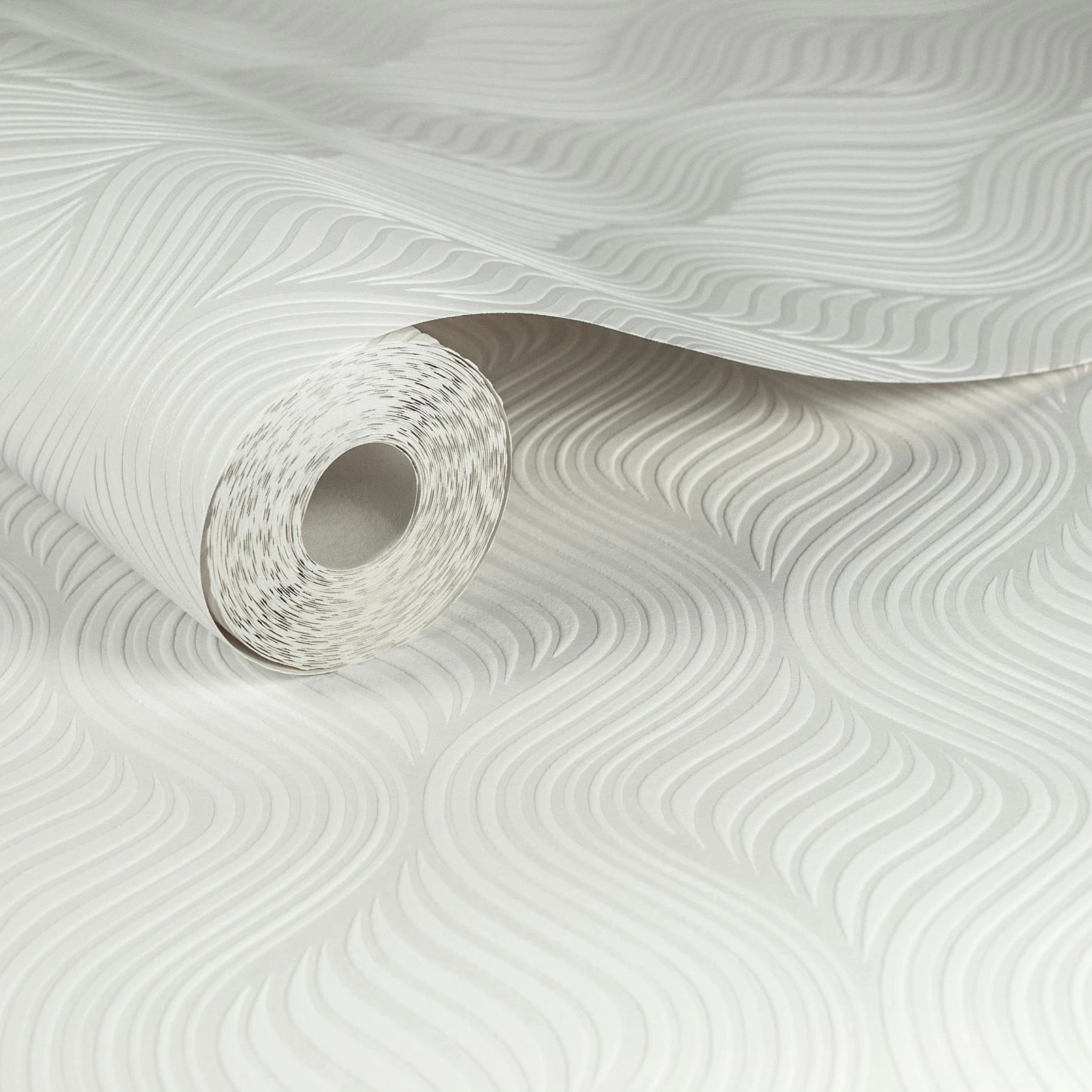 Wild Flower Stripe Sand Wallpaper - 10-014_ROLLSHOT_.jpg