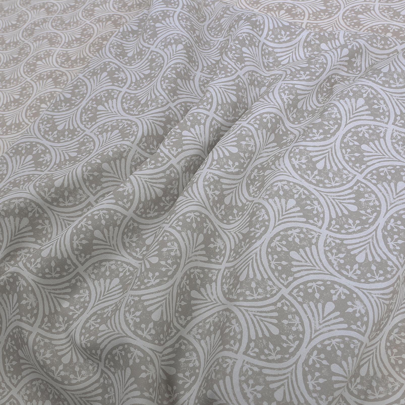 Hopwood Cottage Neutral Curtains fabric close up image