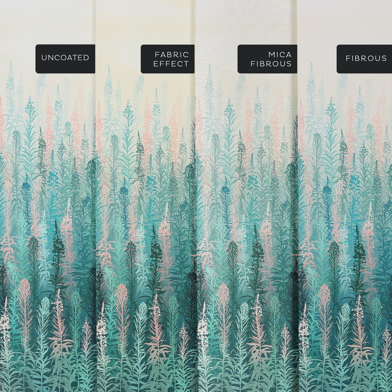 Willowherb Spring Bespoke Mural substrate information