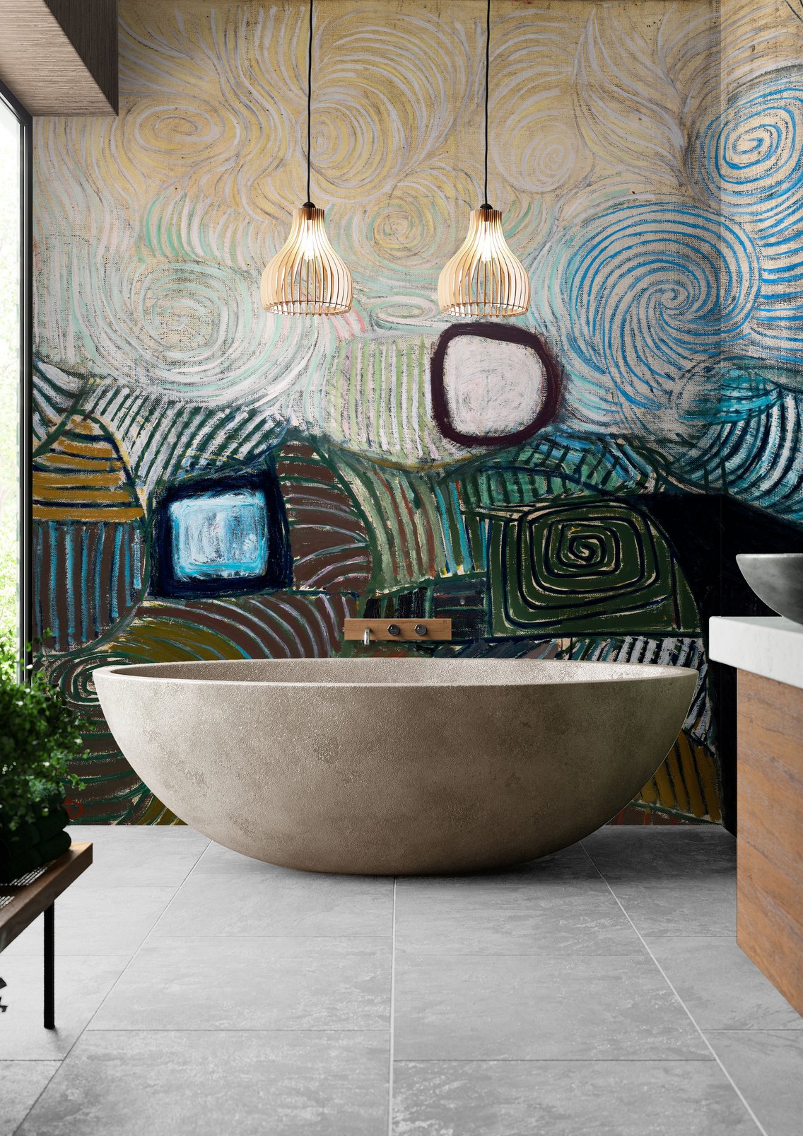 Pasmore Spiral Motif Bespoke Mural - 118925_ROOMSET_01.jpg