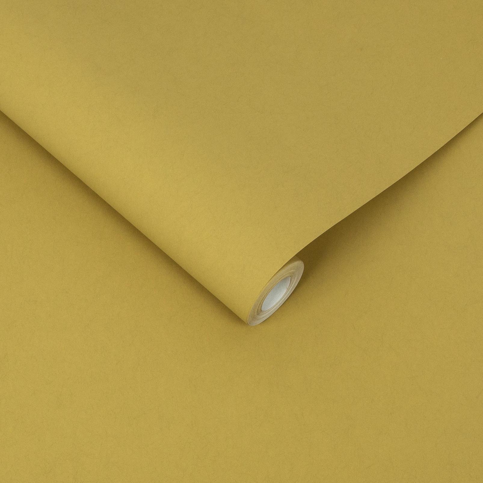 Serene Saffron Plain Wallpaper - 107627_ROLLSHOT_SERENE SAFFRON PLAIN_02.jpg