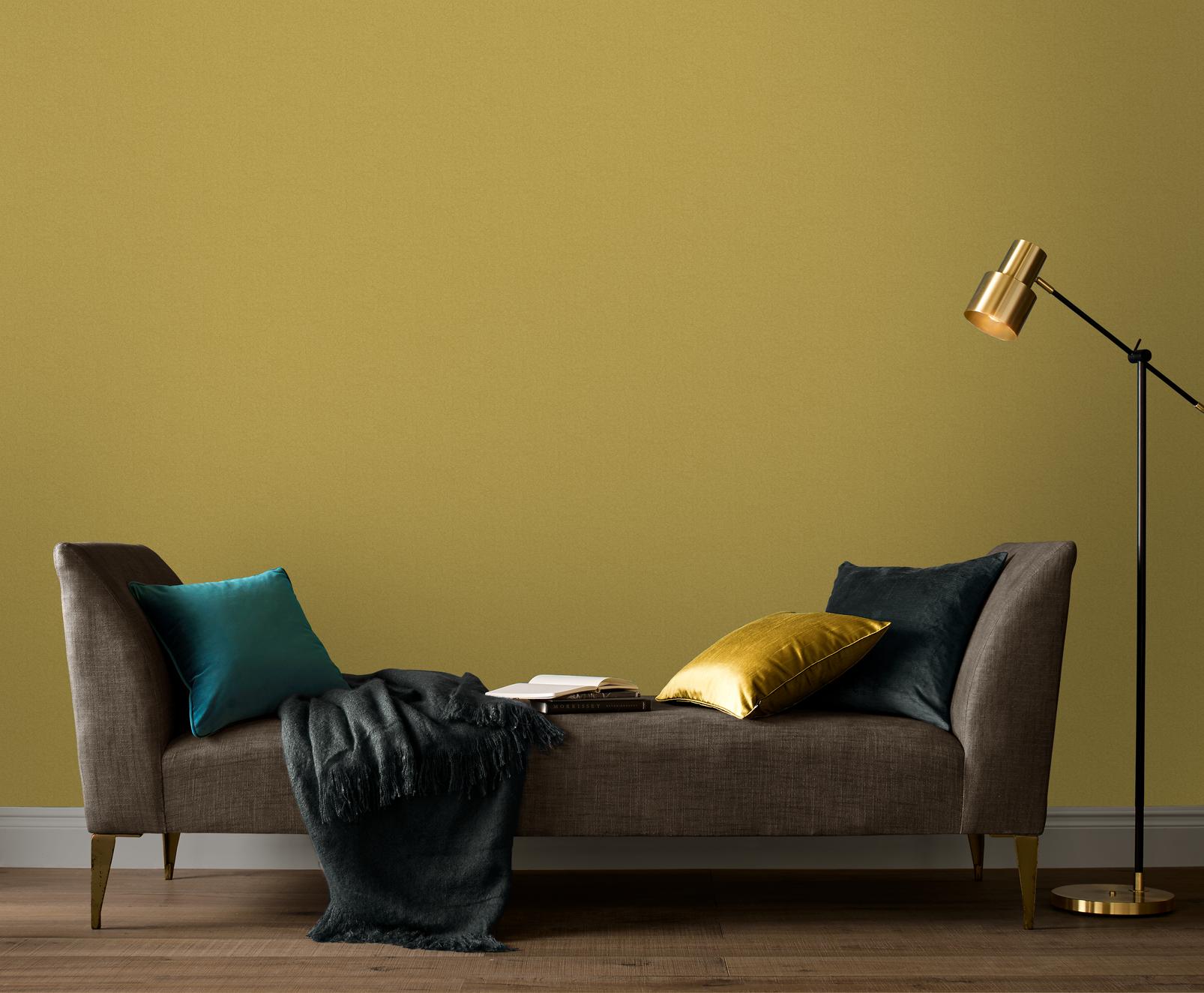 Serene Saffron Plain Wallpaper - 107627_ROOMSET_01.jpg