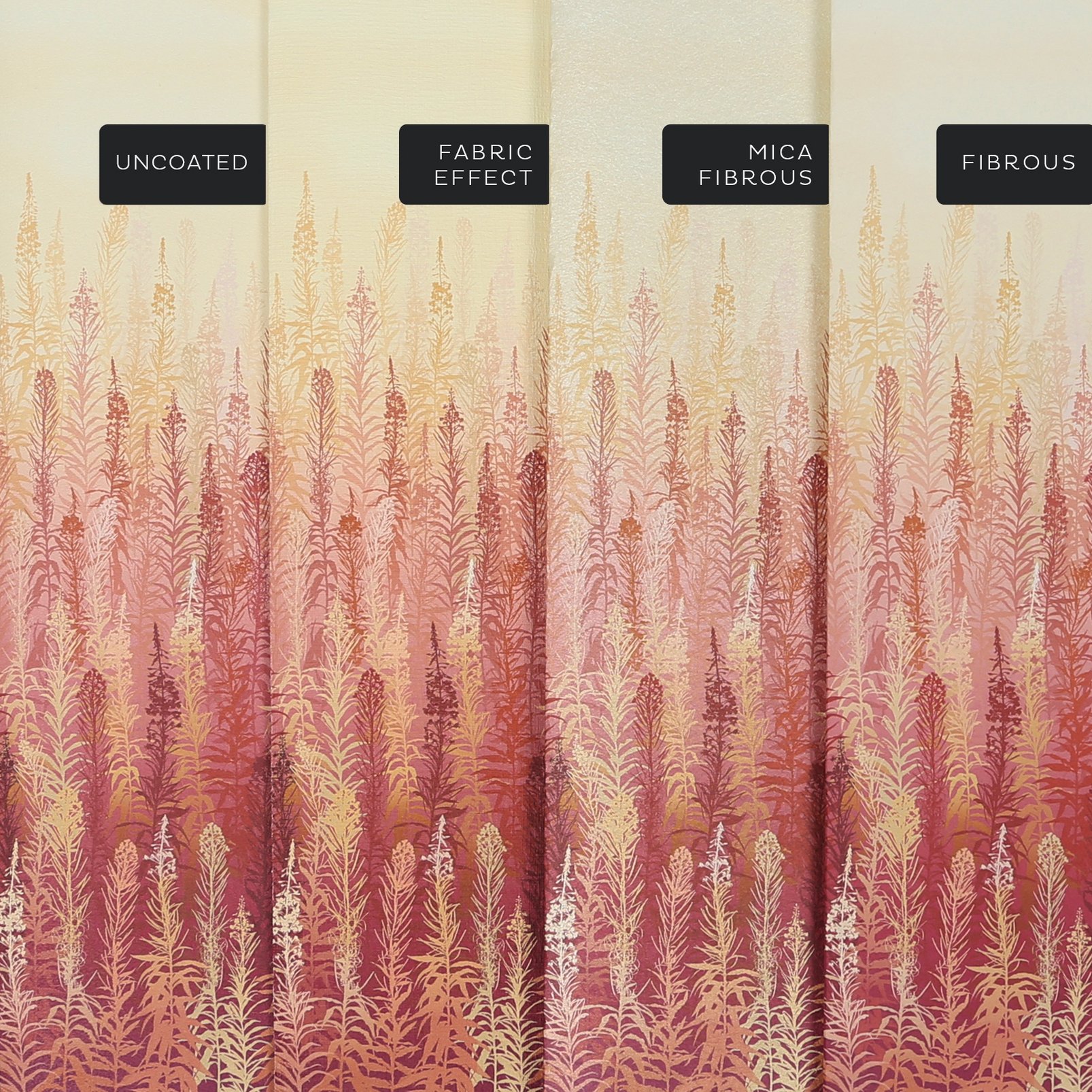 Willowherb Autumn Bespoke Mural substrate information