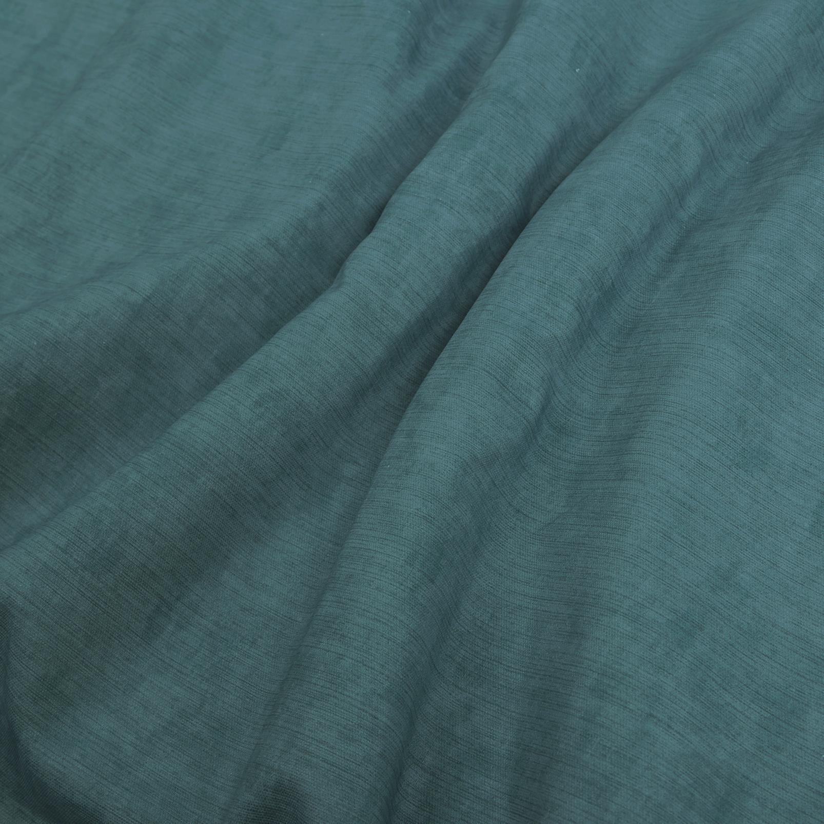 Organdy Teal Curtains fabric close up image