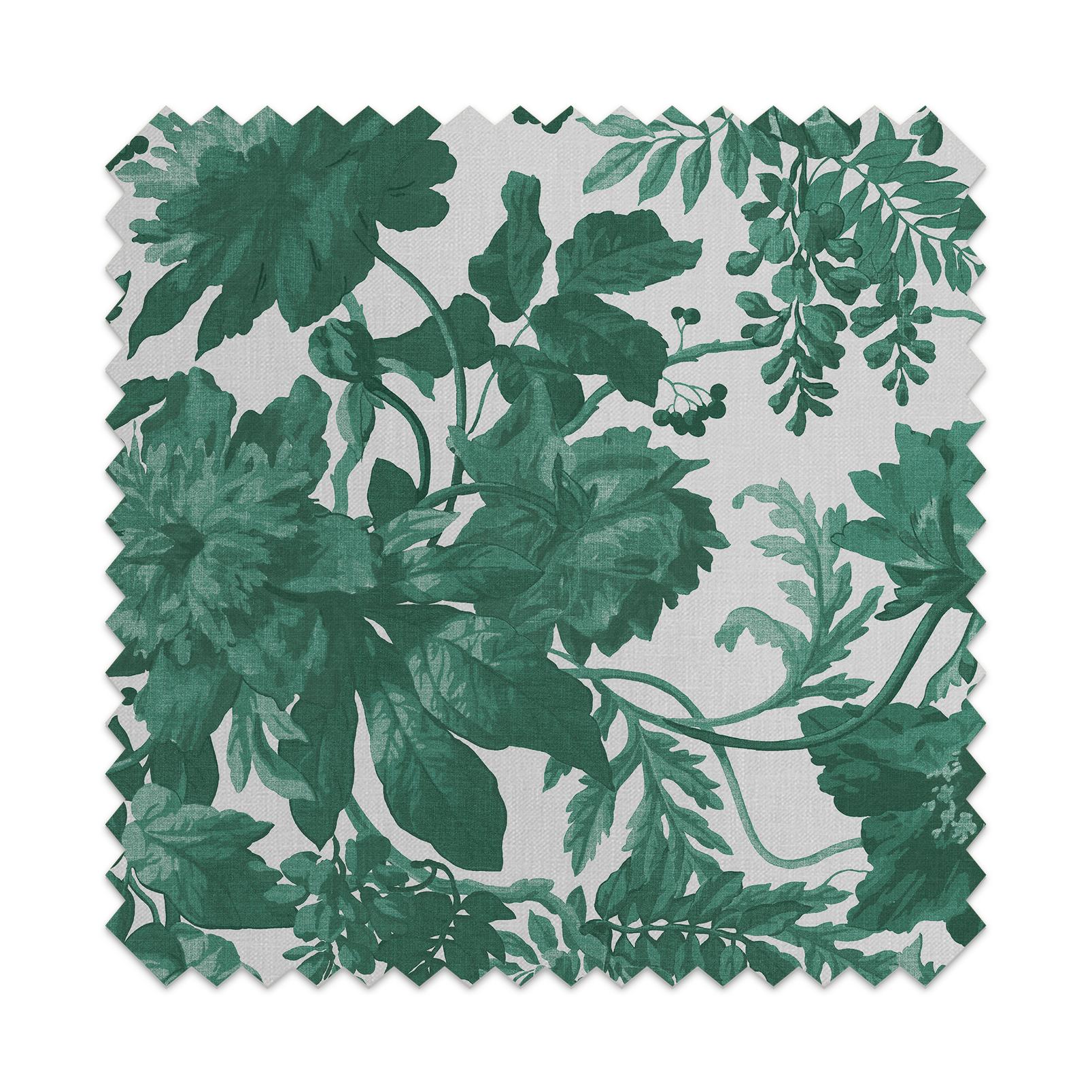 Enzia Green Curtains close up image