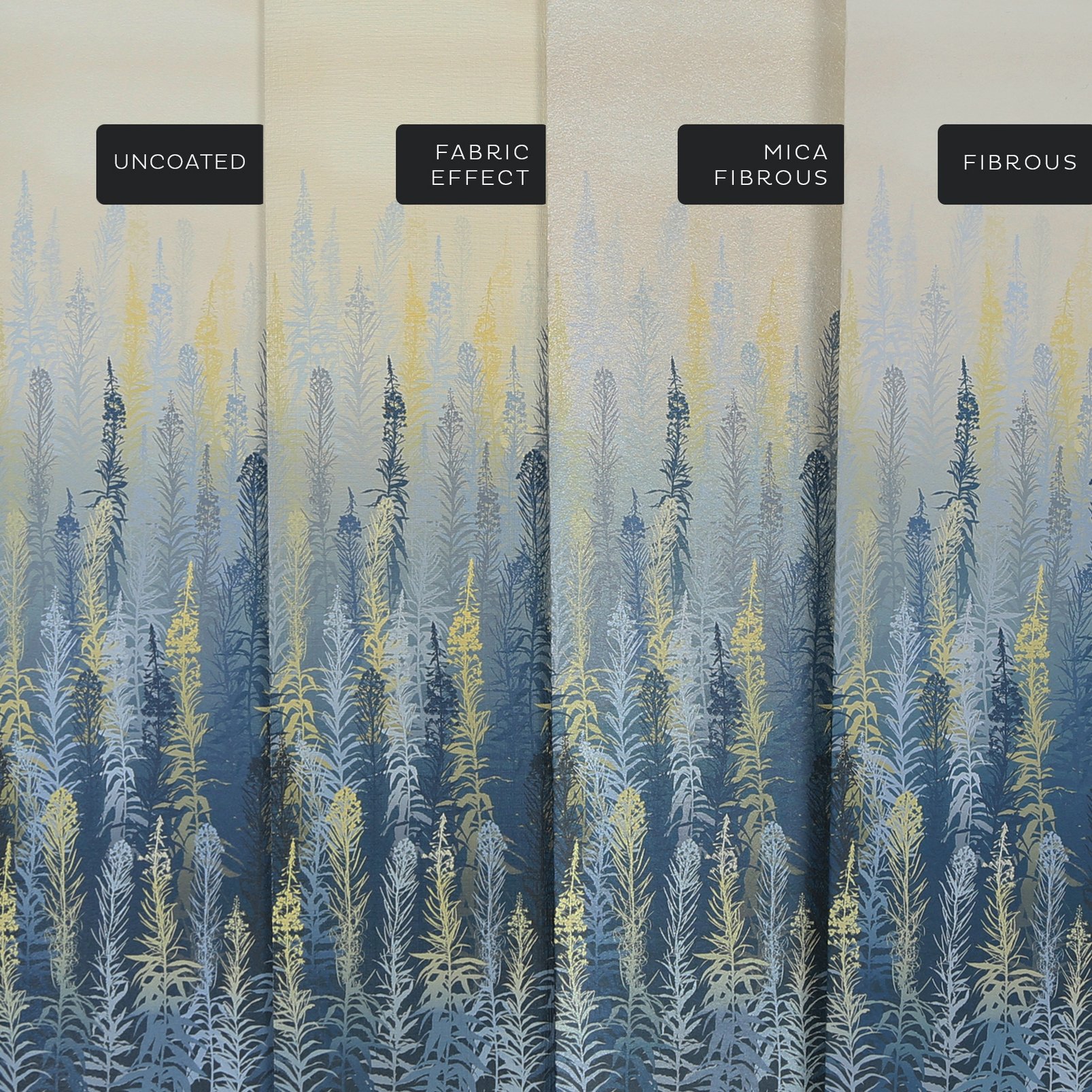 Willowherb Winter Bespoke Mural substrate information
