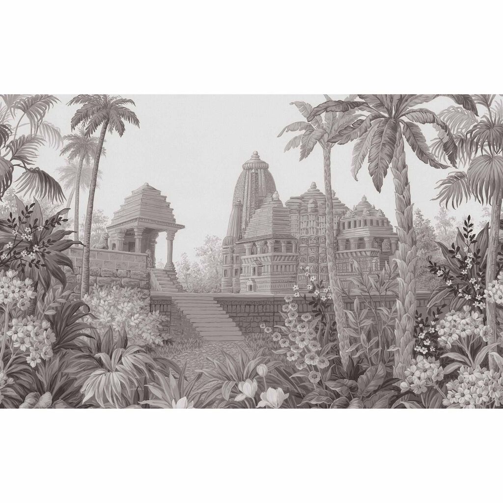 Temple Grey Bespoke Mural