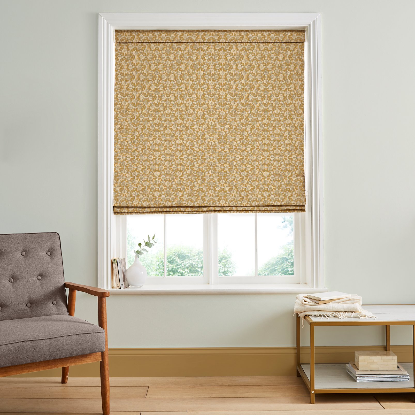 Hopwood Cottage Ochre Roman Blind - 120748rom_ROOMSET_01.jpg
