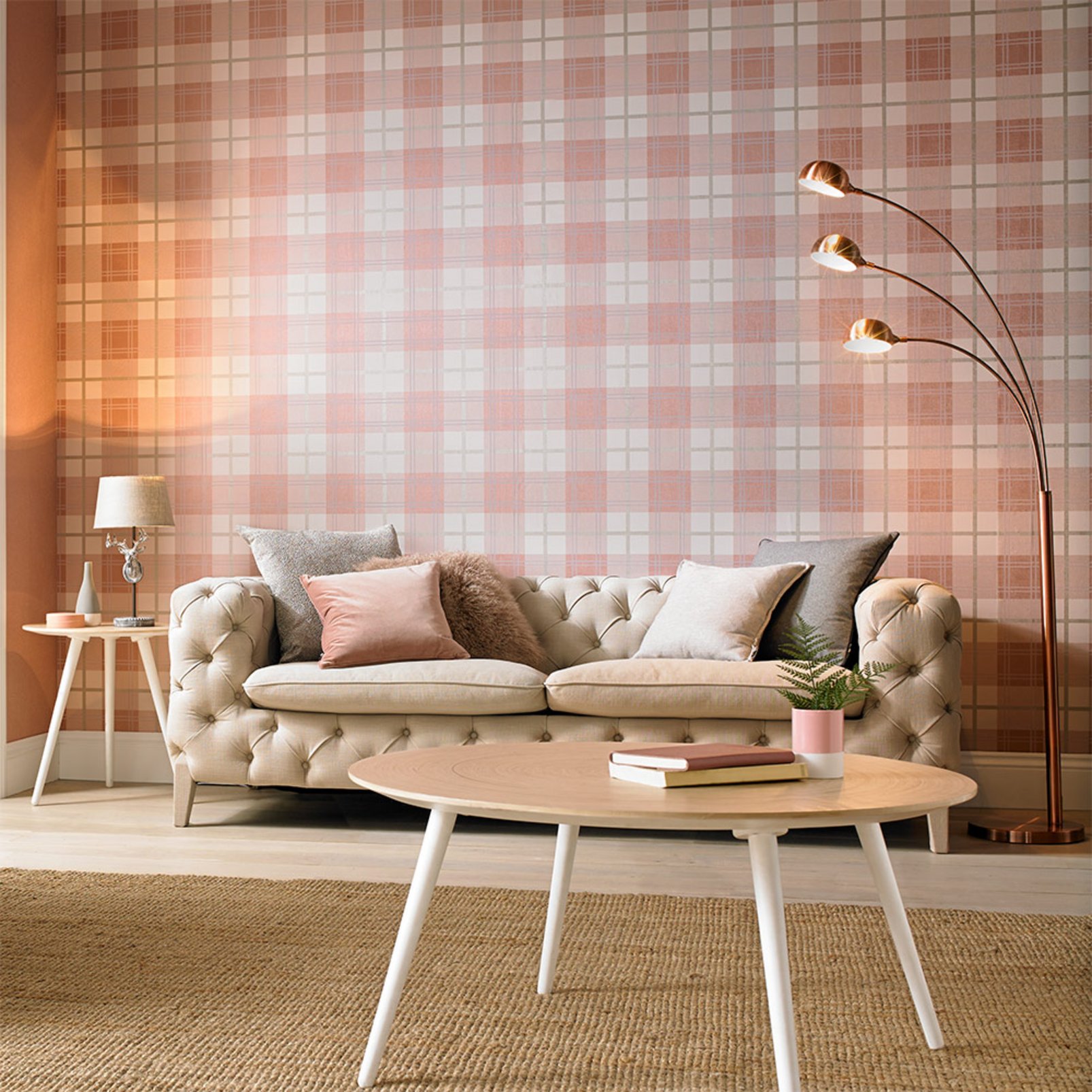 Tartan Pink Wallpaper - 104723_ROOMSET_TARTAN PINK_01.jpg