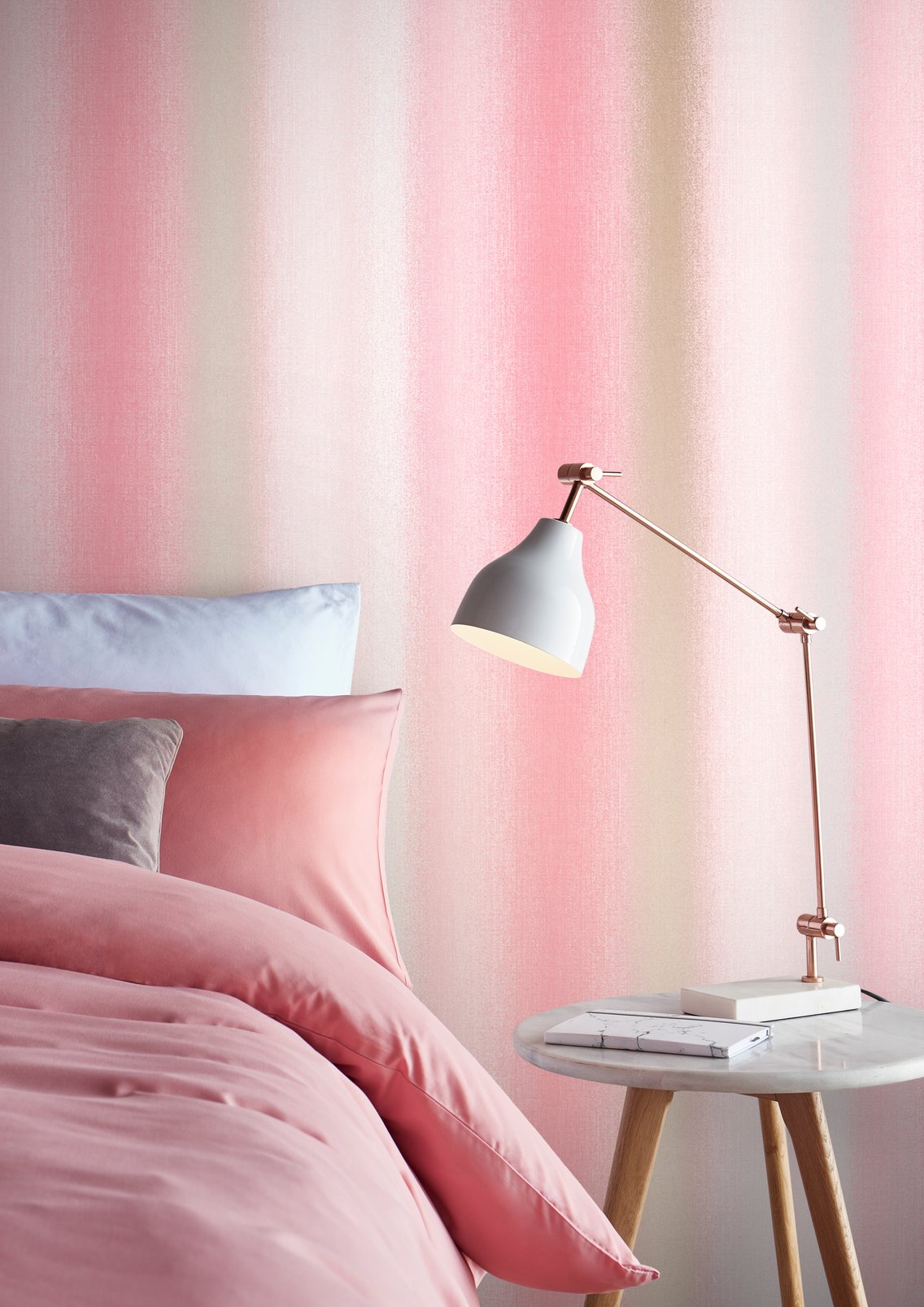 Wild Flower Stripe Coral Wallpaper - 105899_ROOMSET_WILDFLOWER STRIPE CORAL_01.jpg