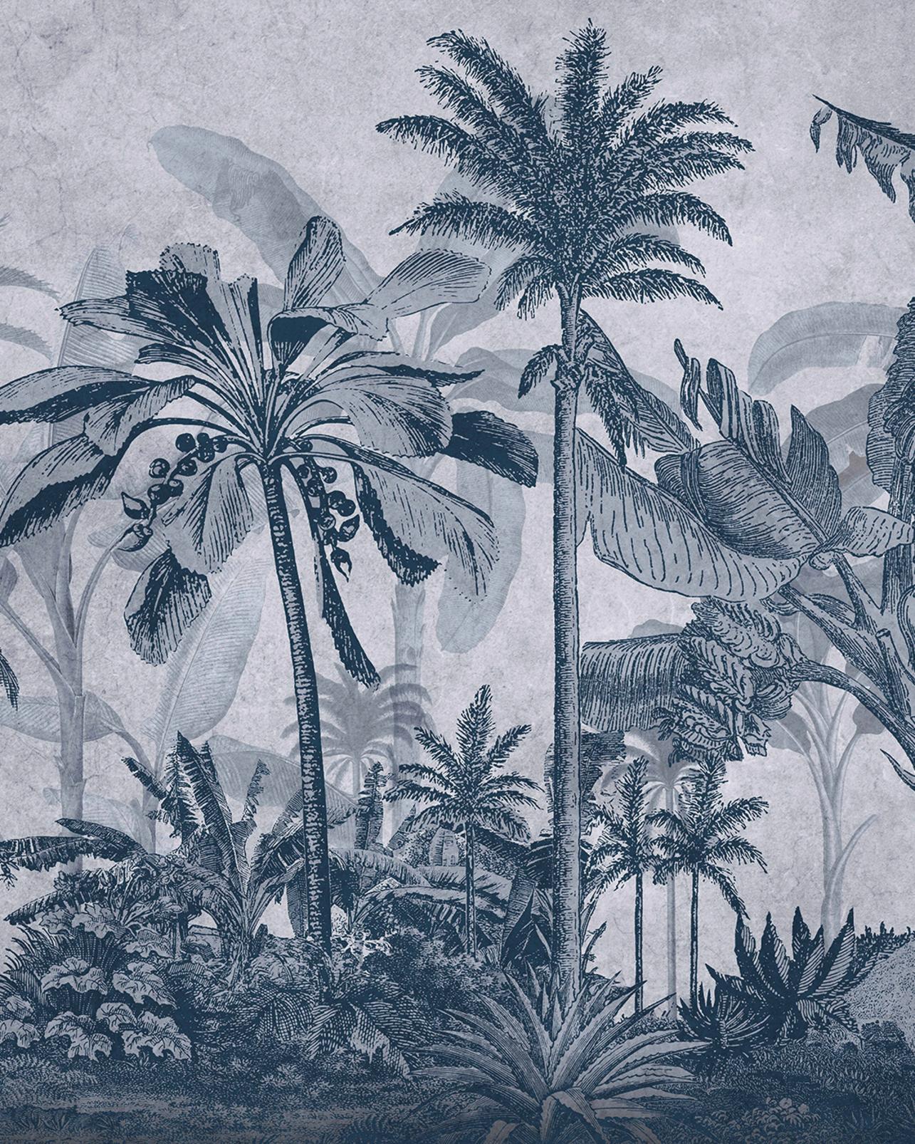 Vintage Jungle Navy Bespoke Mural - 117767_TILE_01.jpg