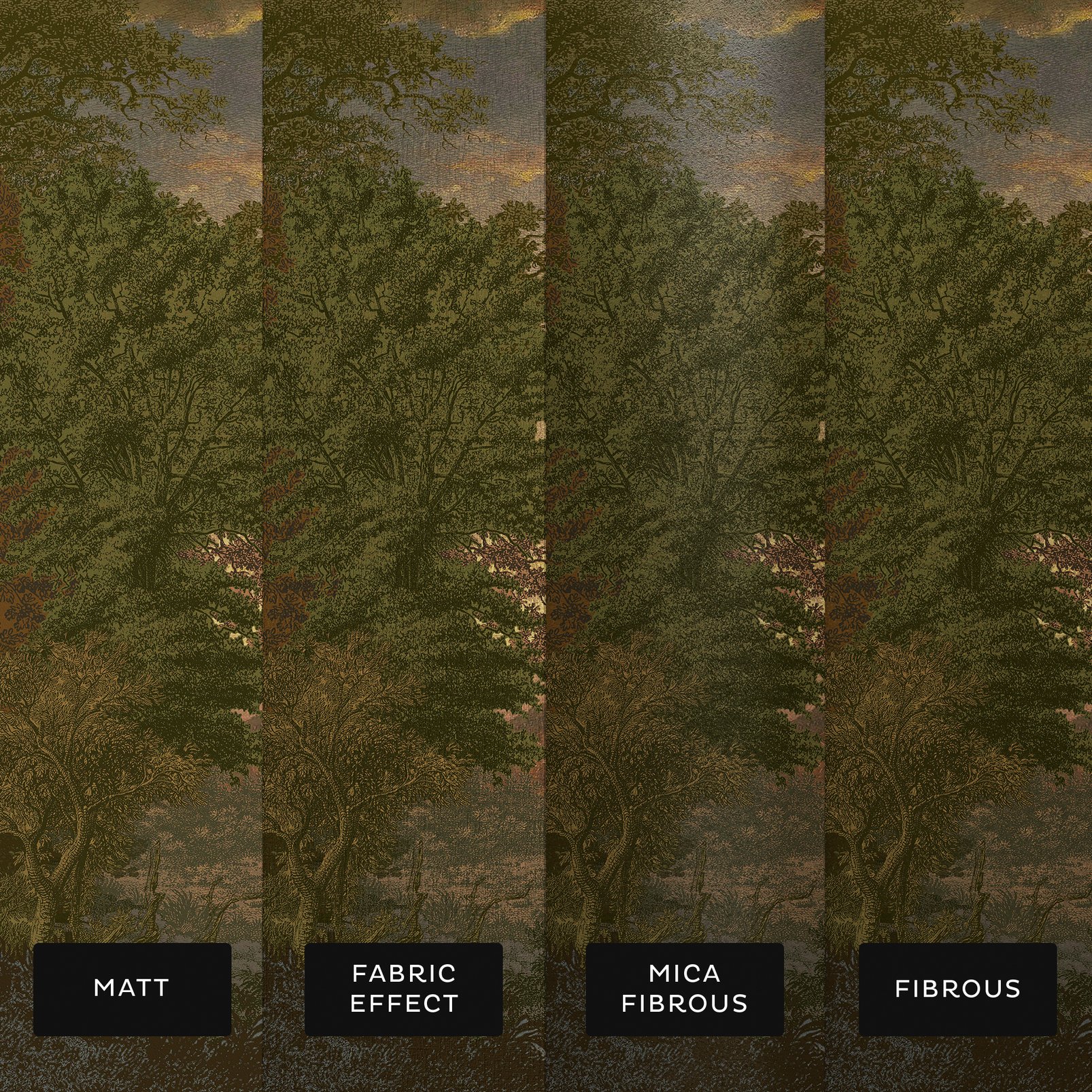 Sketch Forest Morning Bespoke Mural