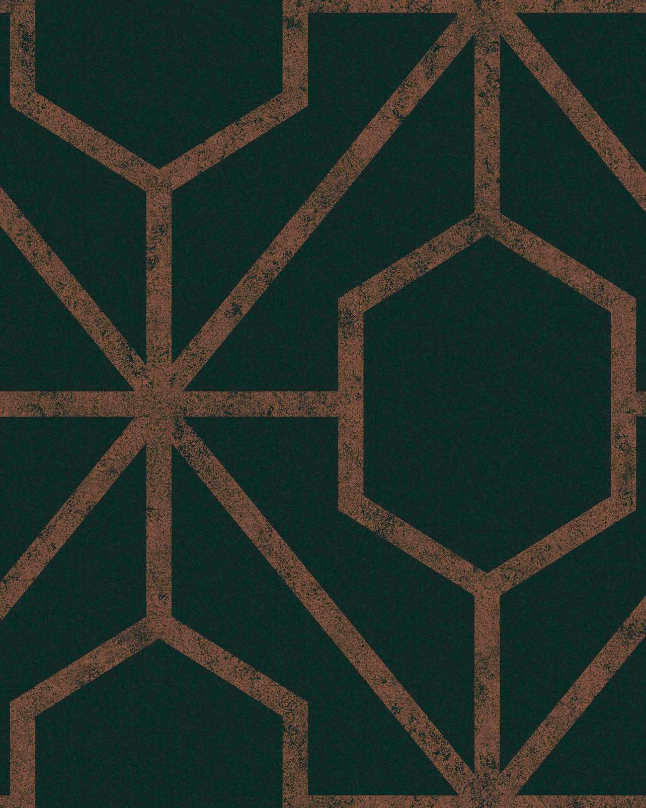 Rinku Green & Copper Wallpaper - 112198_TILE_01.jpg