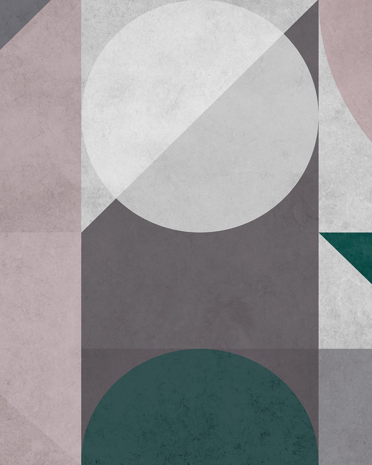 Abstract Geo Pink & Green Bespoke Mural - 114324_TILE_01.jpg