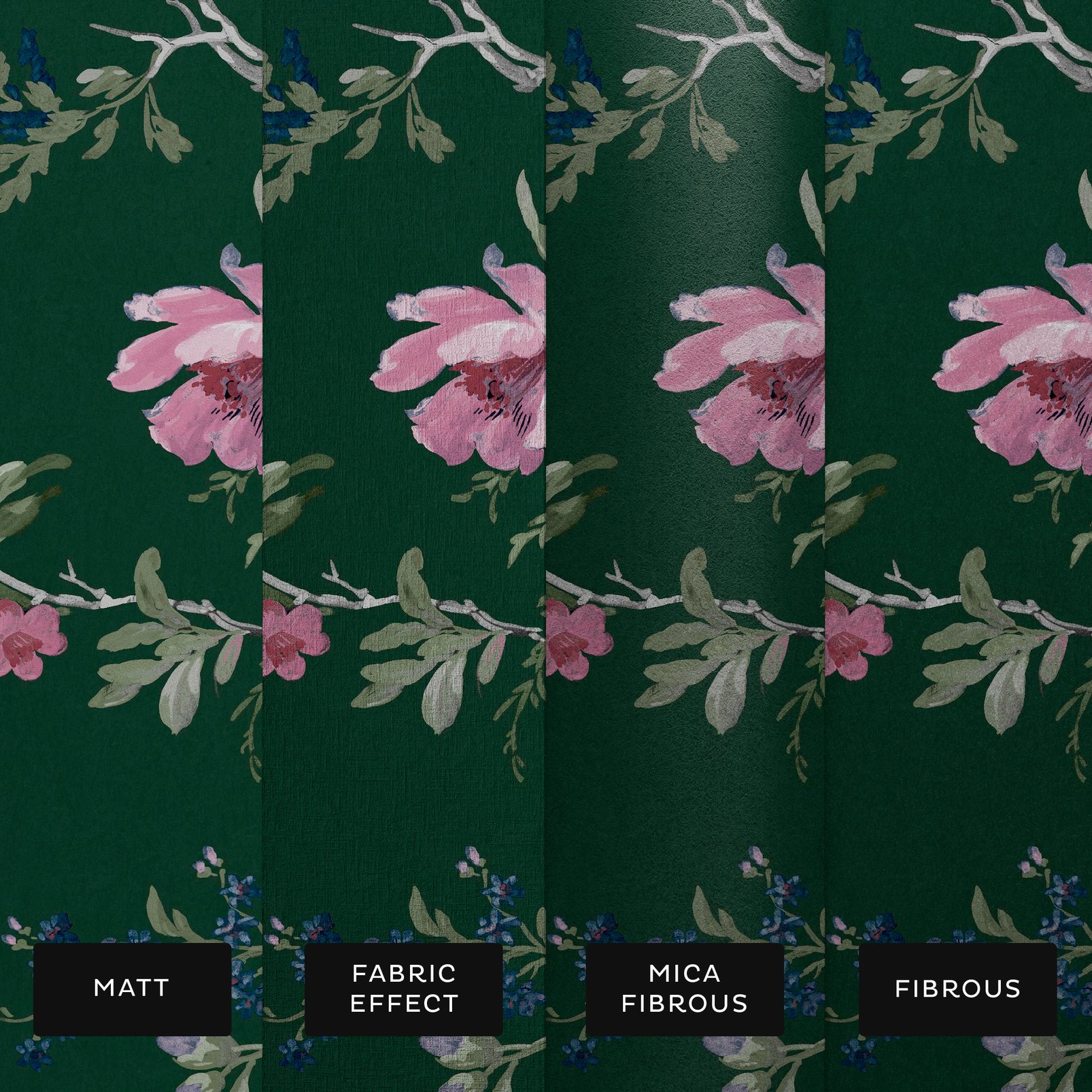 Venetian Floral Verde Bespoke Mural