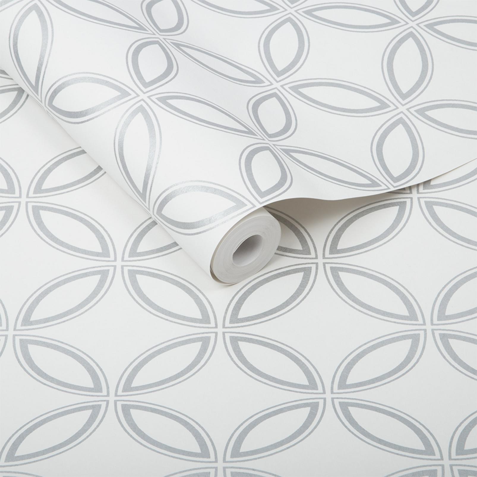 Eternity White and Silver Wallpaper - 104067_ROLLSHOT_ETERNITY WHITESILVER_01.jpg