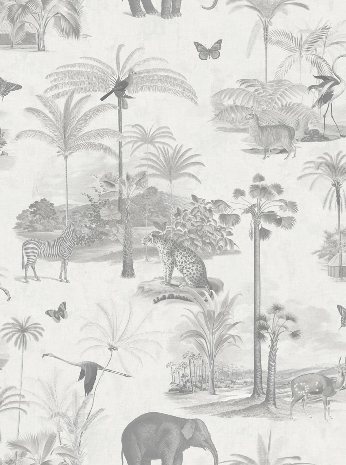 Tropique Zoo Canvas Wallpaper - 107599_TILE_TROPIQUE ZOO CANVAS_01.jpg