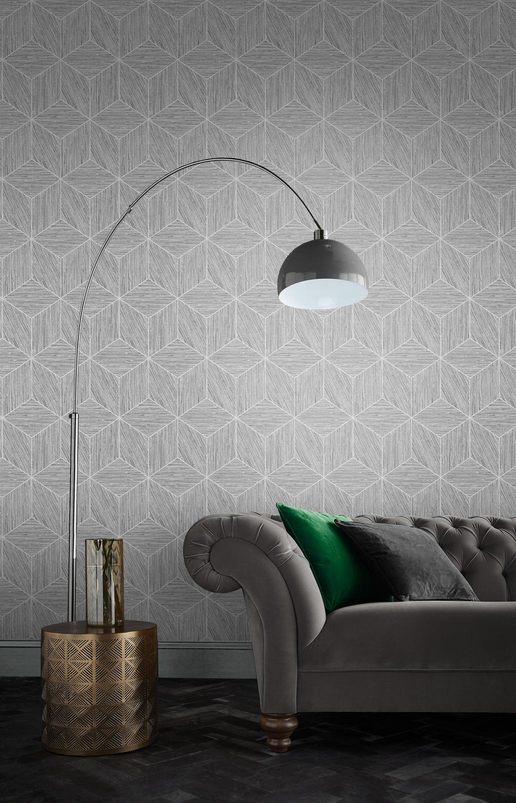 Grasscloth Geo Grey Wallpaper - 111730_ROOMSET_01.jpg