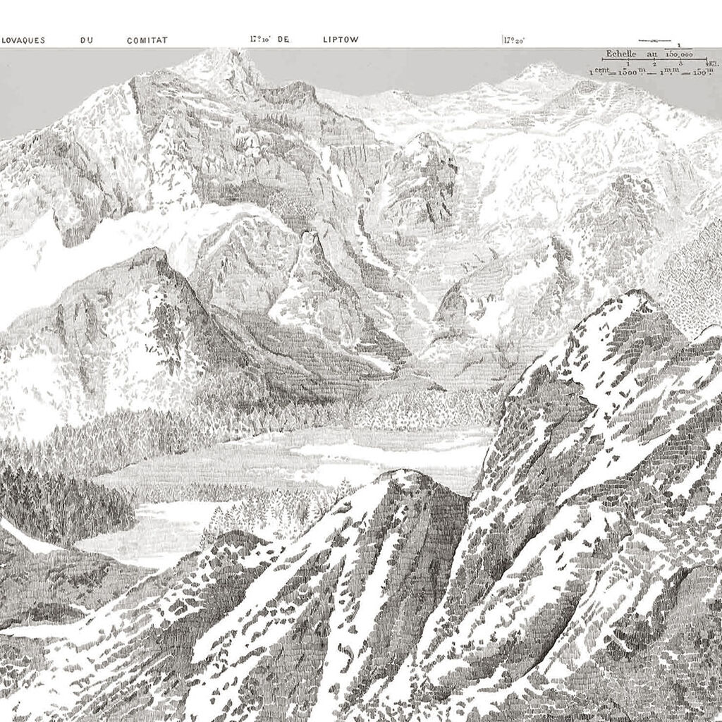 Sketch Mountain Gris Bespoke Mural