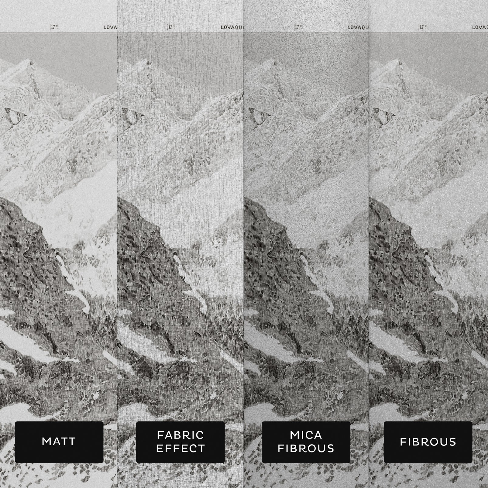 Sketch Mountain Gris Bespoke Mural substrate information