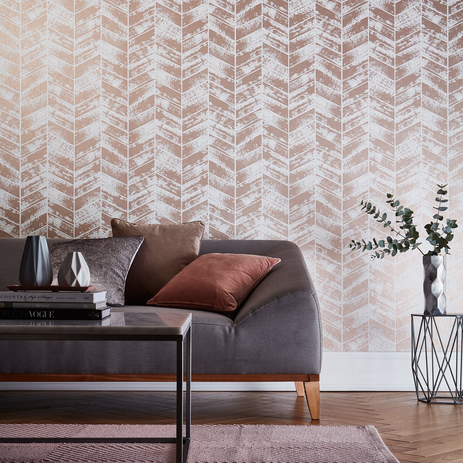 Insignia Rose Gold Wallpaper - 105122_ROOMSET_INSIGNIA ROSE GOLD_01.jpg