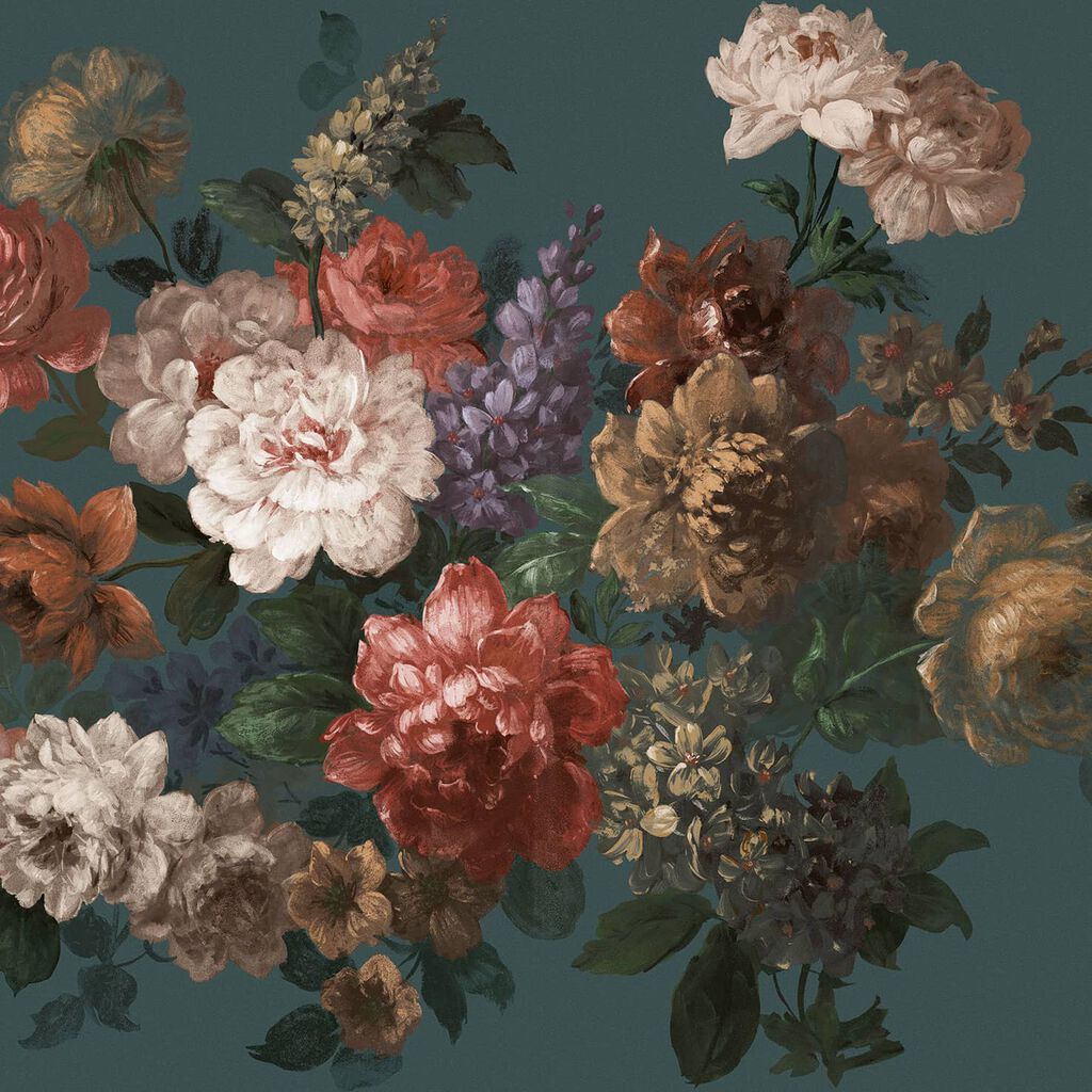 Bloem Teal Bespoke Mural