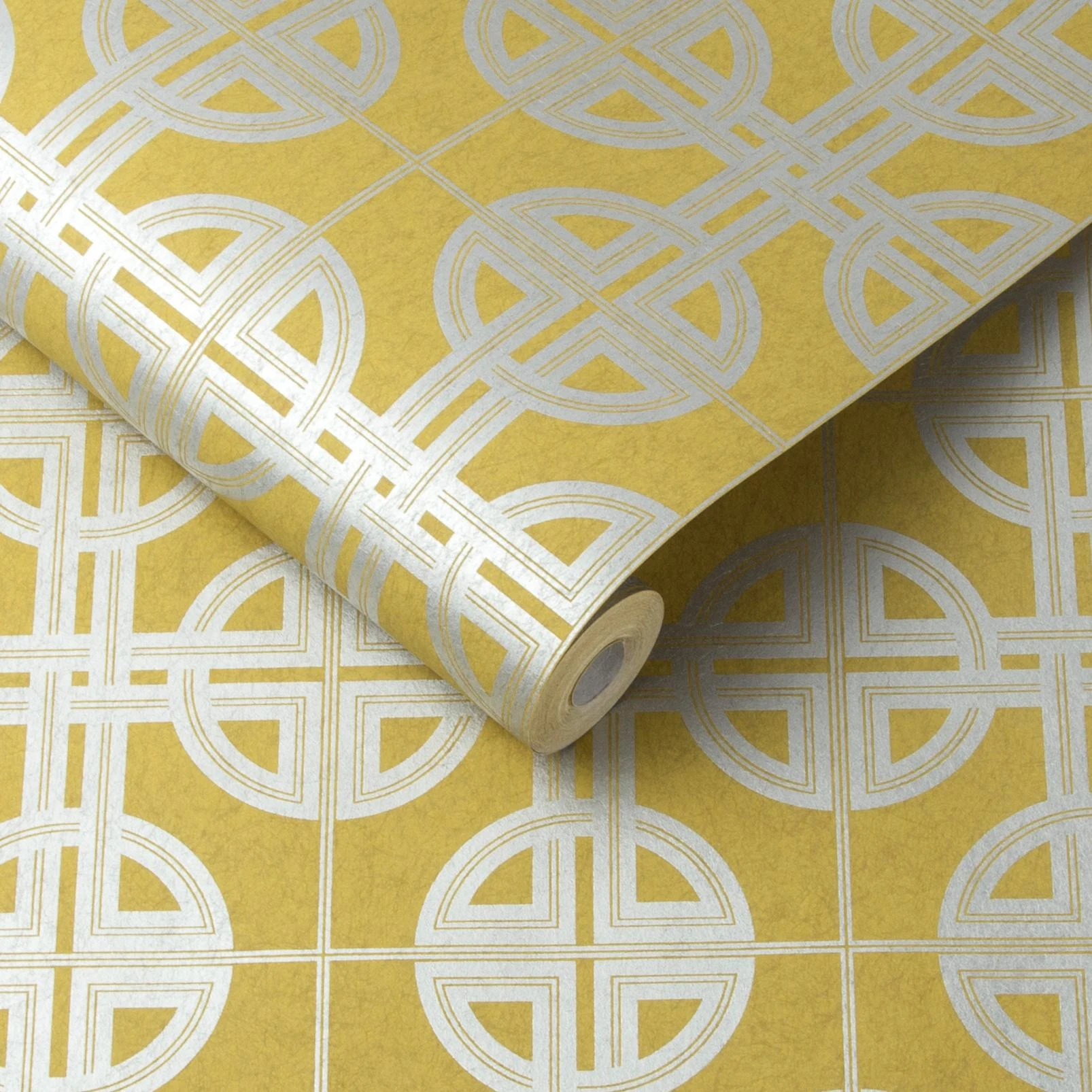 Asian Lattice Saffron Wallpaper - 105781_ROLLSHOT_ASIAN LATTICE SAFFRON_02.jpg