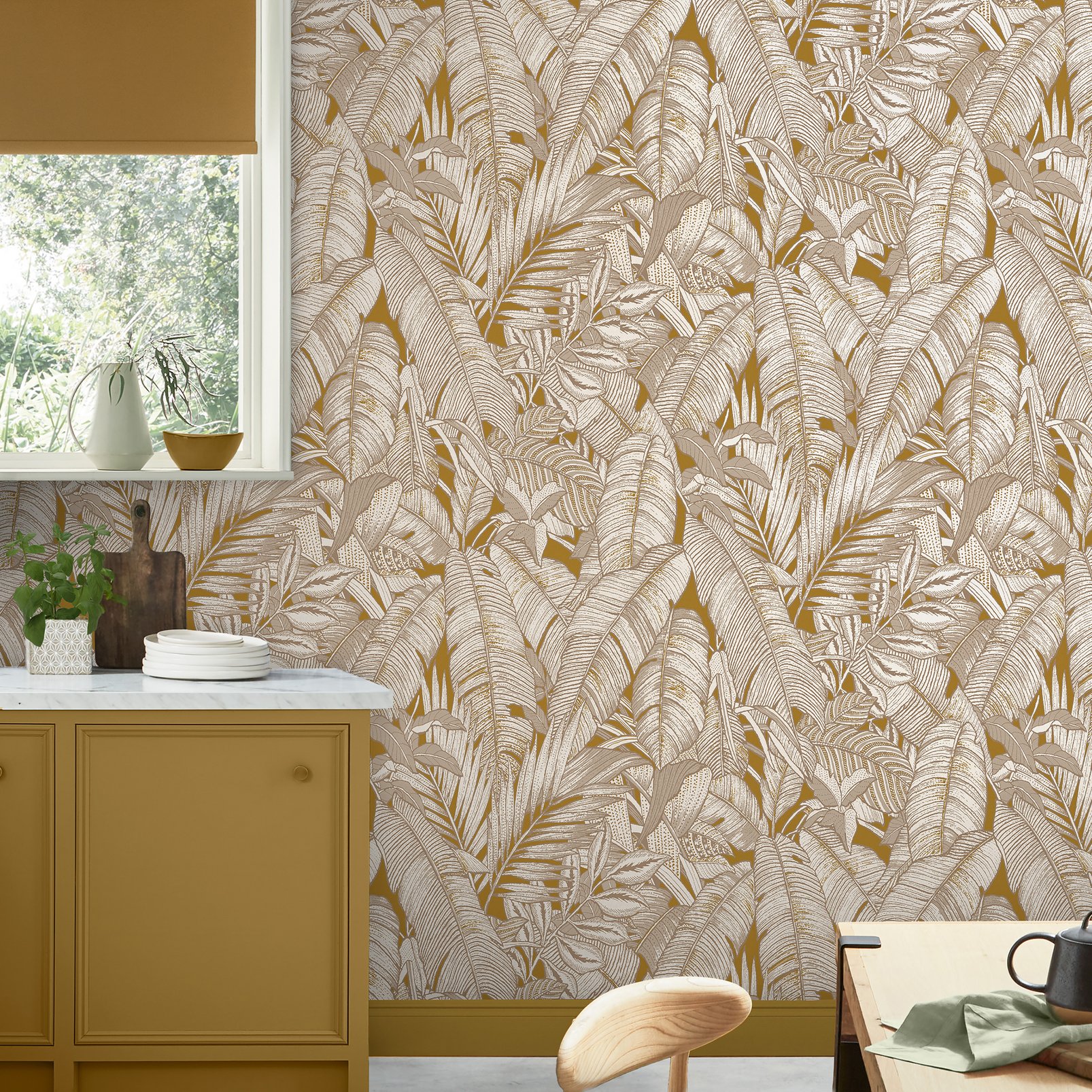 Paradys Turmeric Wallpaper - 119672_ROOMSET_PARADYS TURMERIC_01.jpg