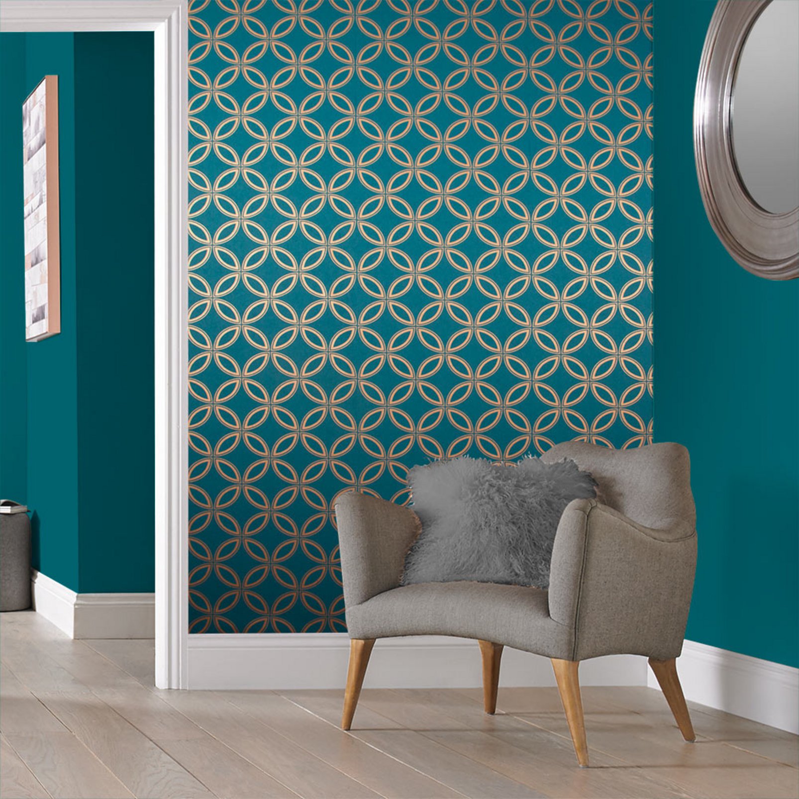 Eternity Teal and Copper Wallpaper - 104068_ROOMSET_01.jpg