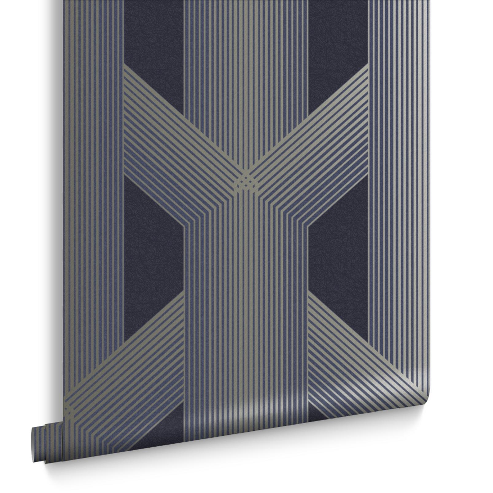 Lagom Geo Navy & Gold Wallpaper - 106762_DIGITAL ROLL_LAGOM NAVY GOLD_01.jpg