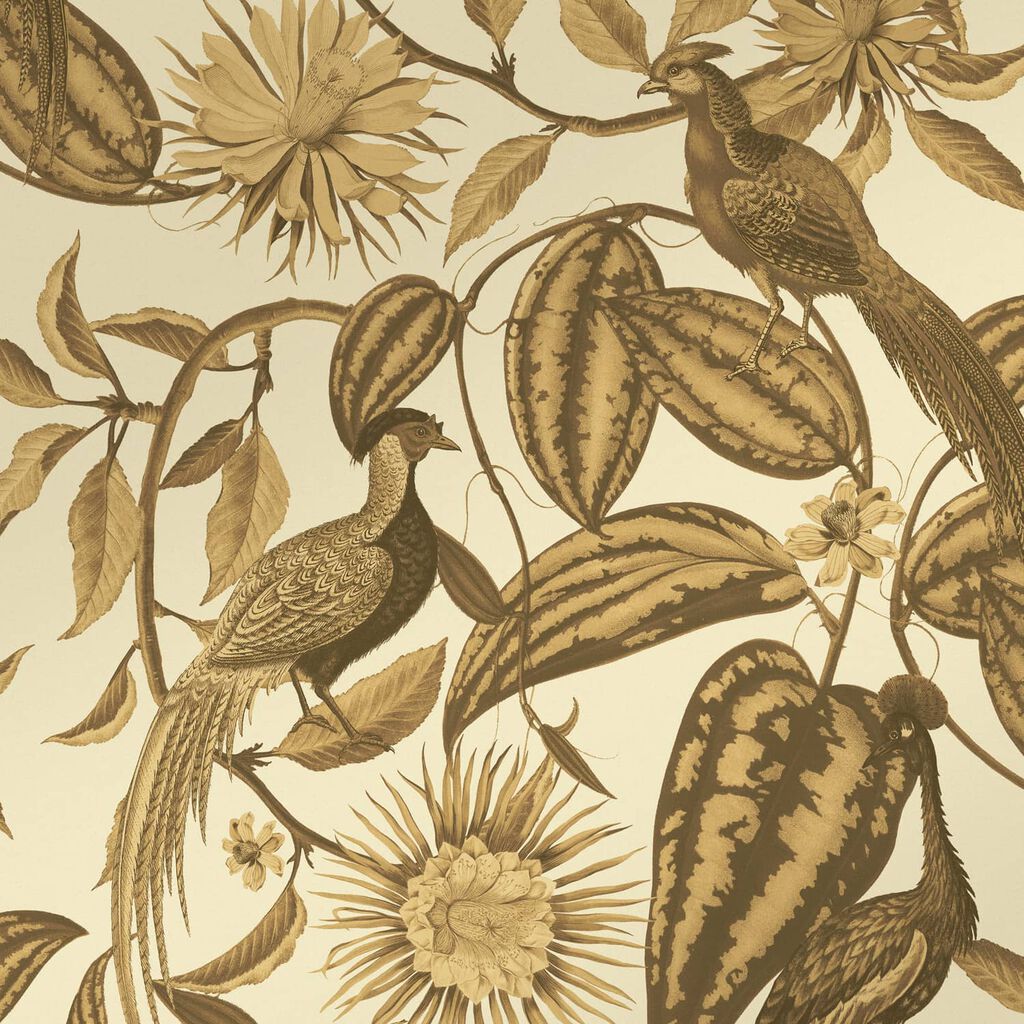 Amherst's Garden Bronze Wallpaper