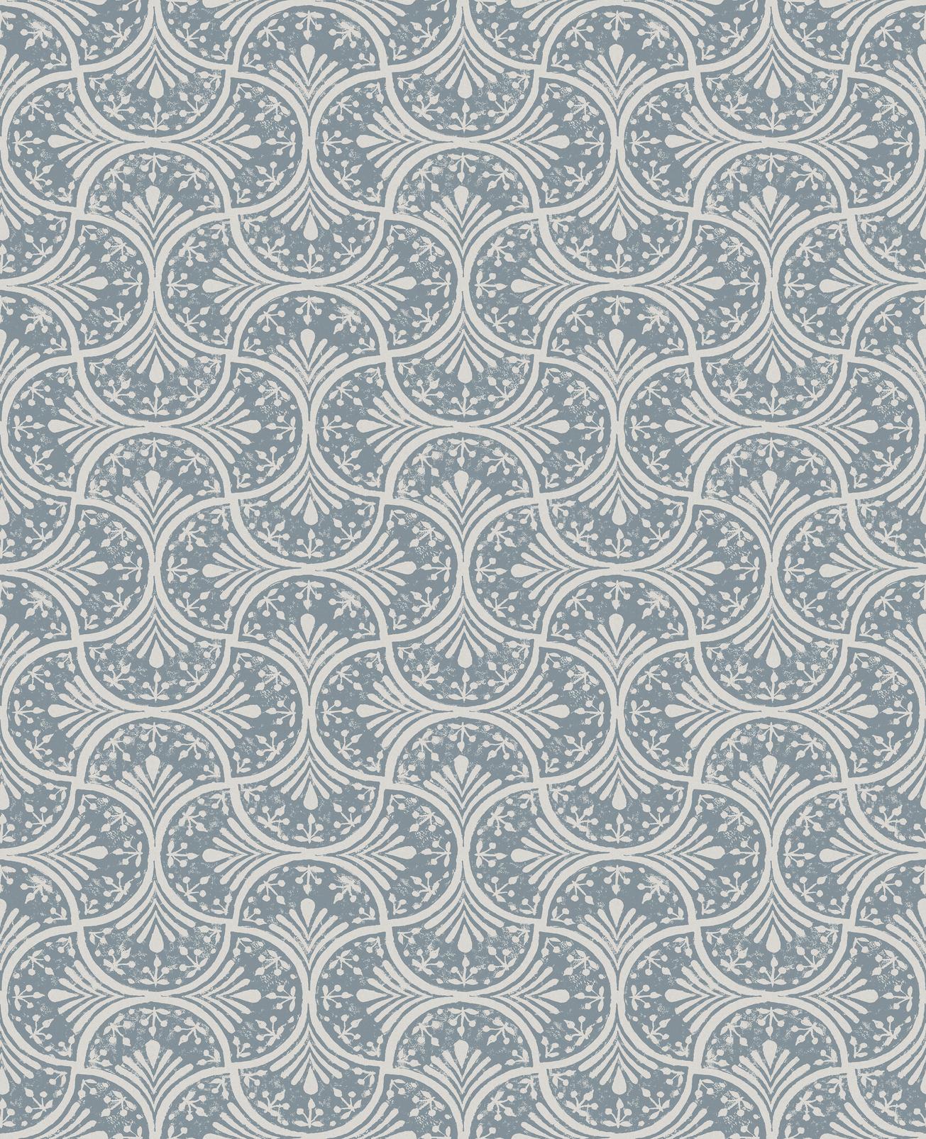 Hopwood Cottage Duck Egg Wallpaper - 120636_TILE_HOPWOOD COTTAGE DUCK EGG_01.jpg