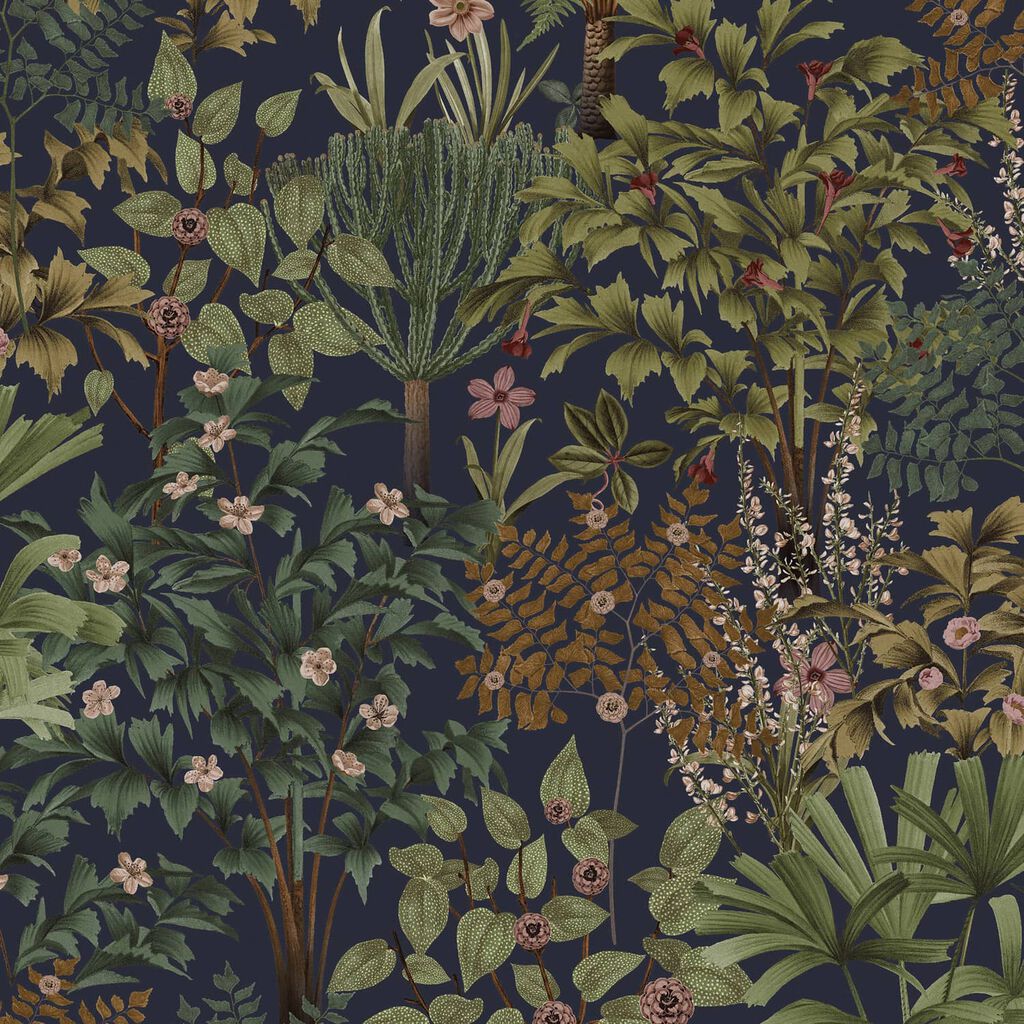 Jardin Botanico Navy Wallpaper