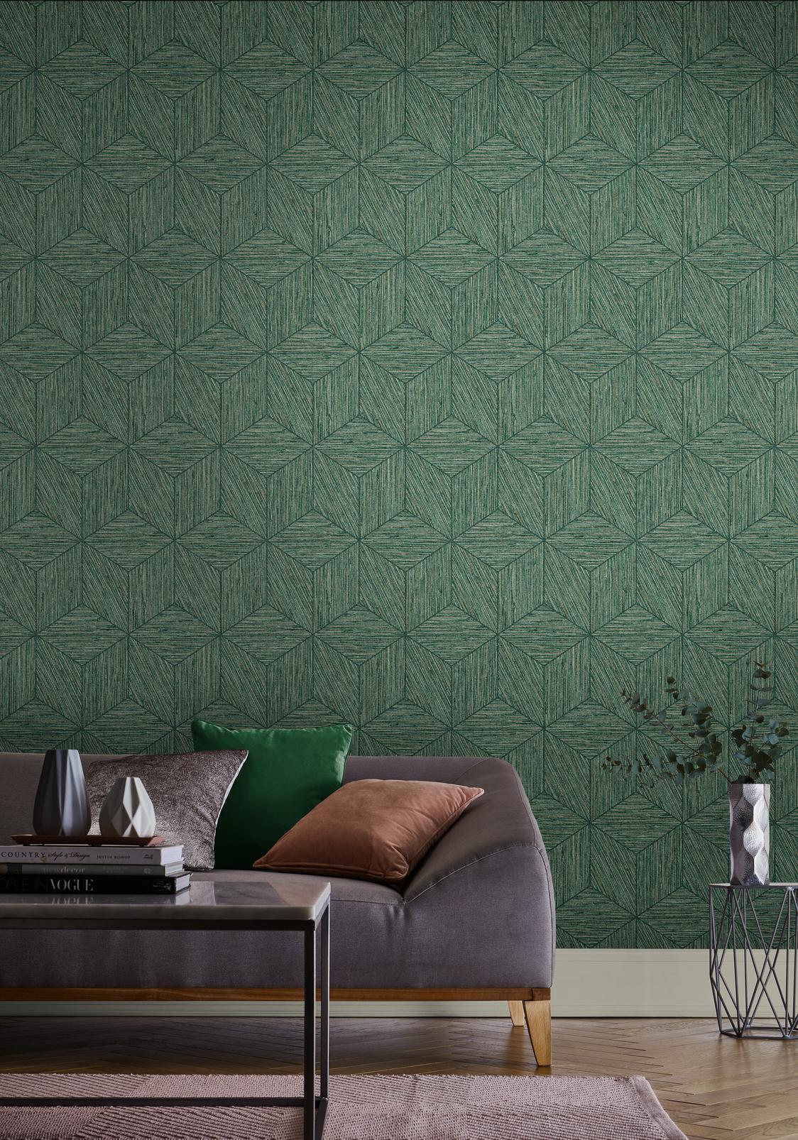 Grasscloth Geo Pine Wallpaper - 111729_ROOMSET_01.jpg