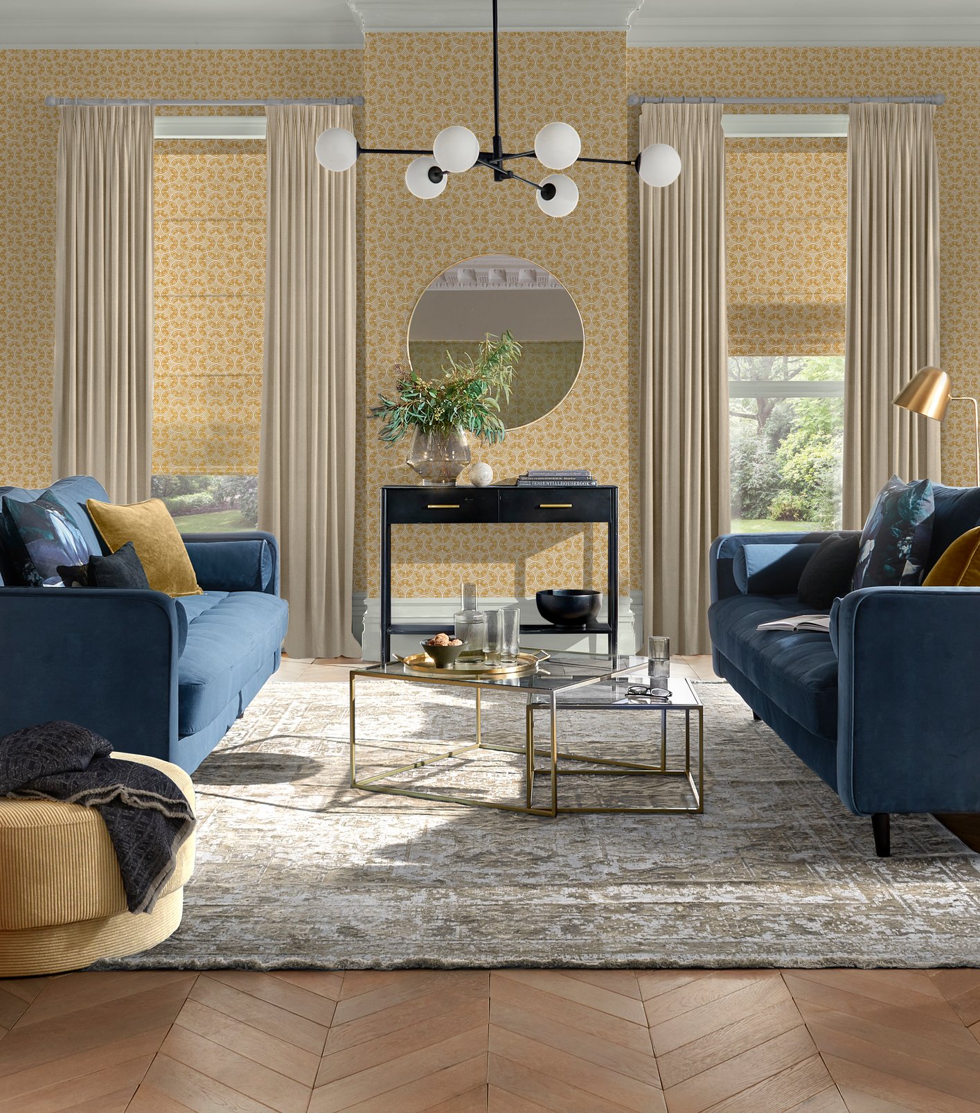 Hopwood Cottage Ochre Wallpaper - 120638_ROOMSET_HOPWOOD COTTAGE OCHRE_01.jpg