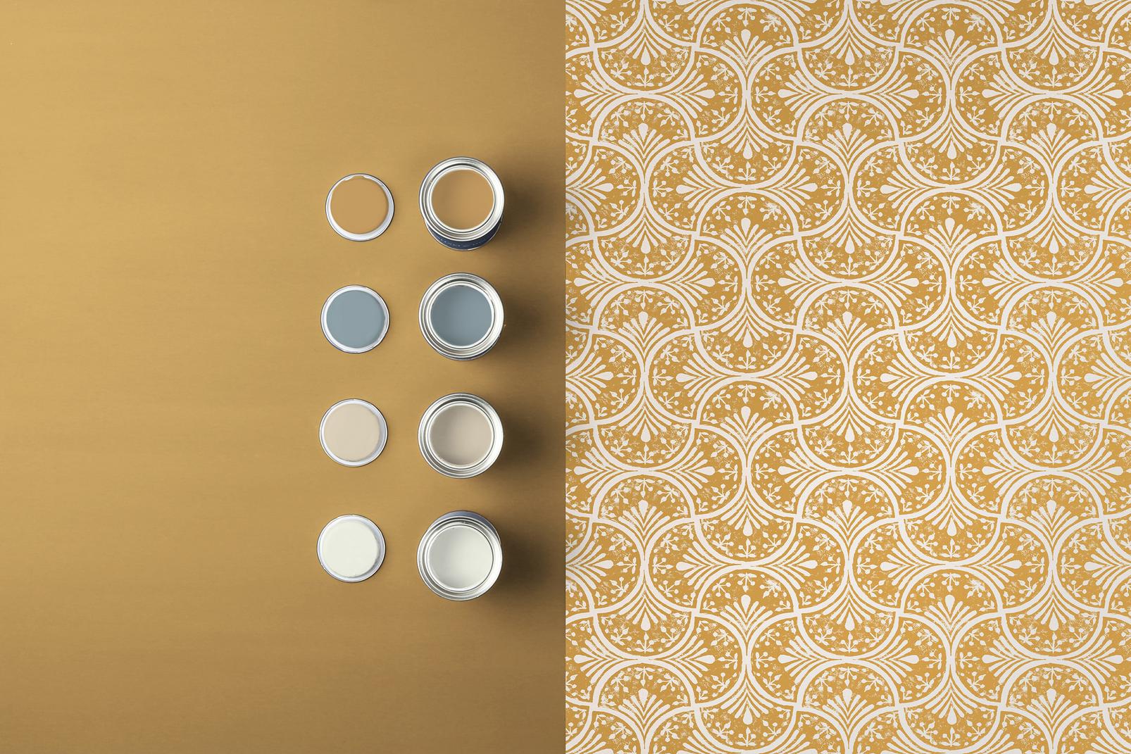 Hopwood Cottage Ochre Wallpaper - 120638_FLATLAY_HOPWOOD COTTAGE OCHRE_01.jpg