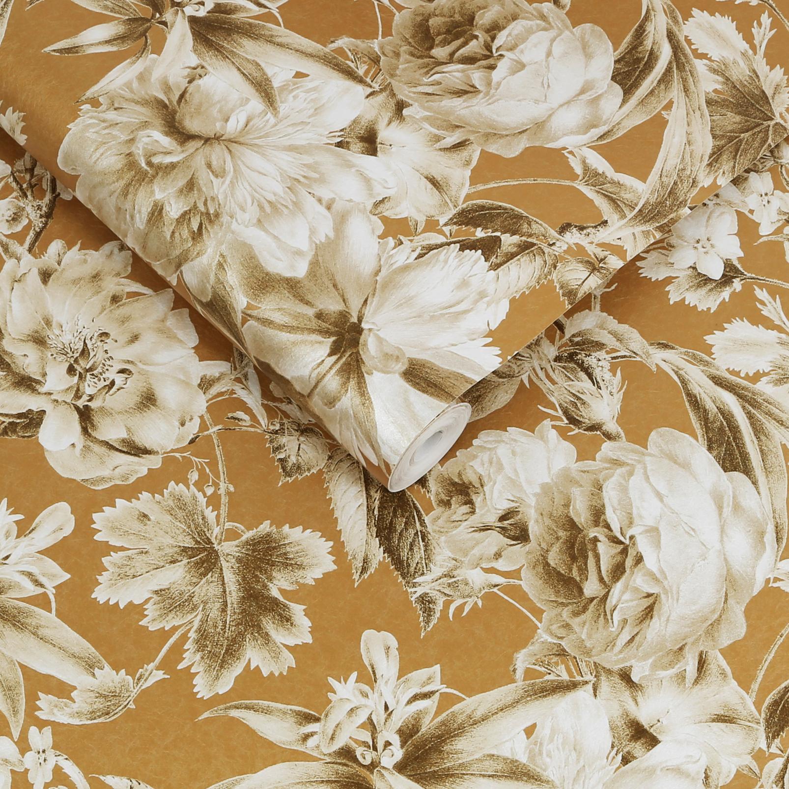 Arcane Garden Ochre Wallpaper - 120709_ROLLSHOT_ARCANE GARDEN OCHRE_02.jpg