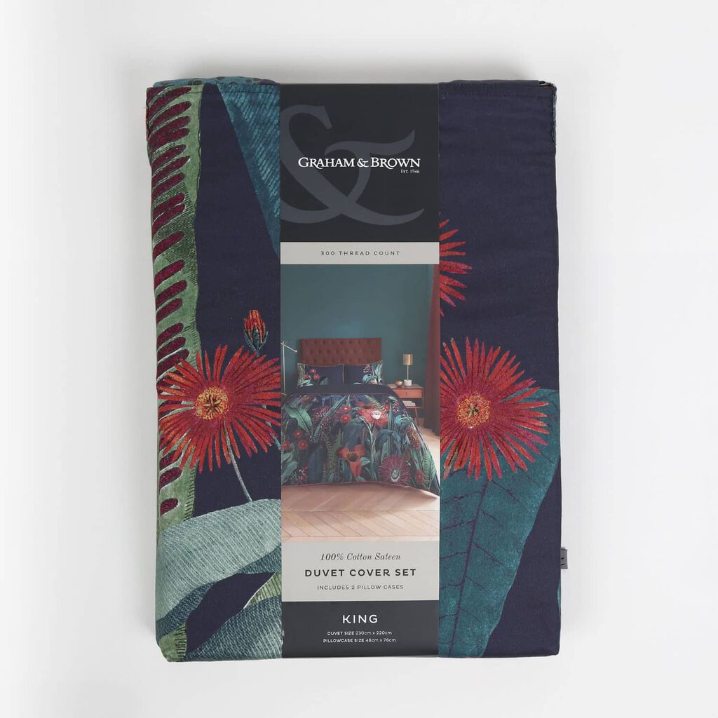 Tigerlily Midnight Duvet Cover Set