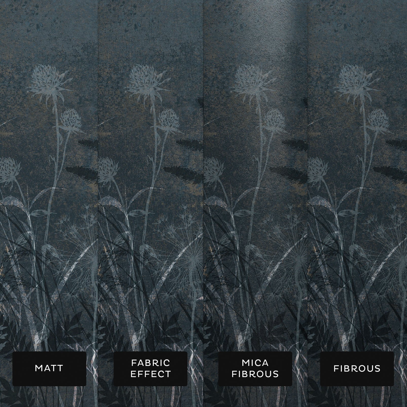 Restore Midnight Bespoke Mural substrate information