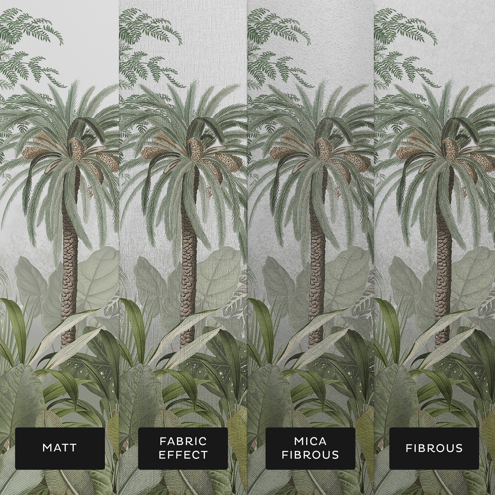 Paradise Jungle Palm Bespoke Mural