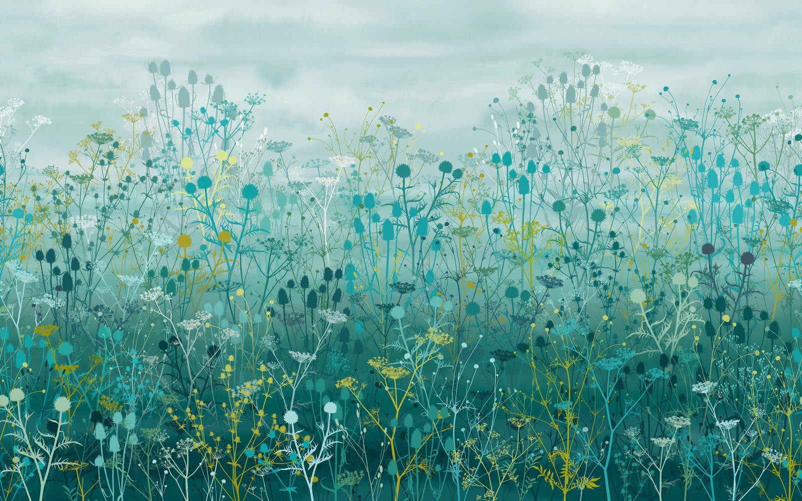 Tania's Garden Peacock Bespoke Mural design