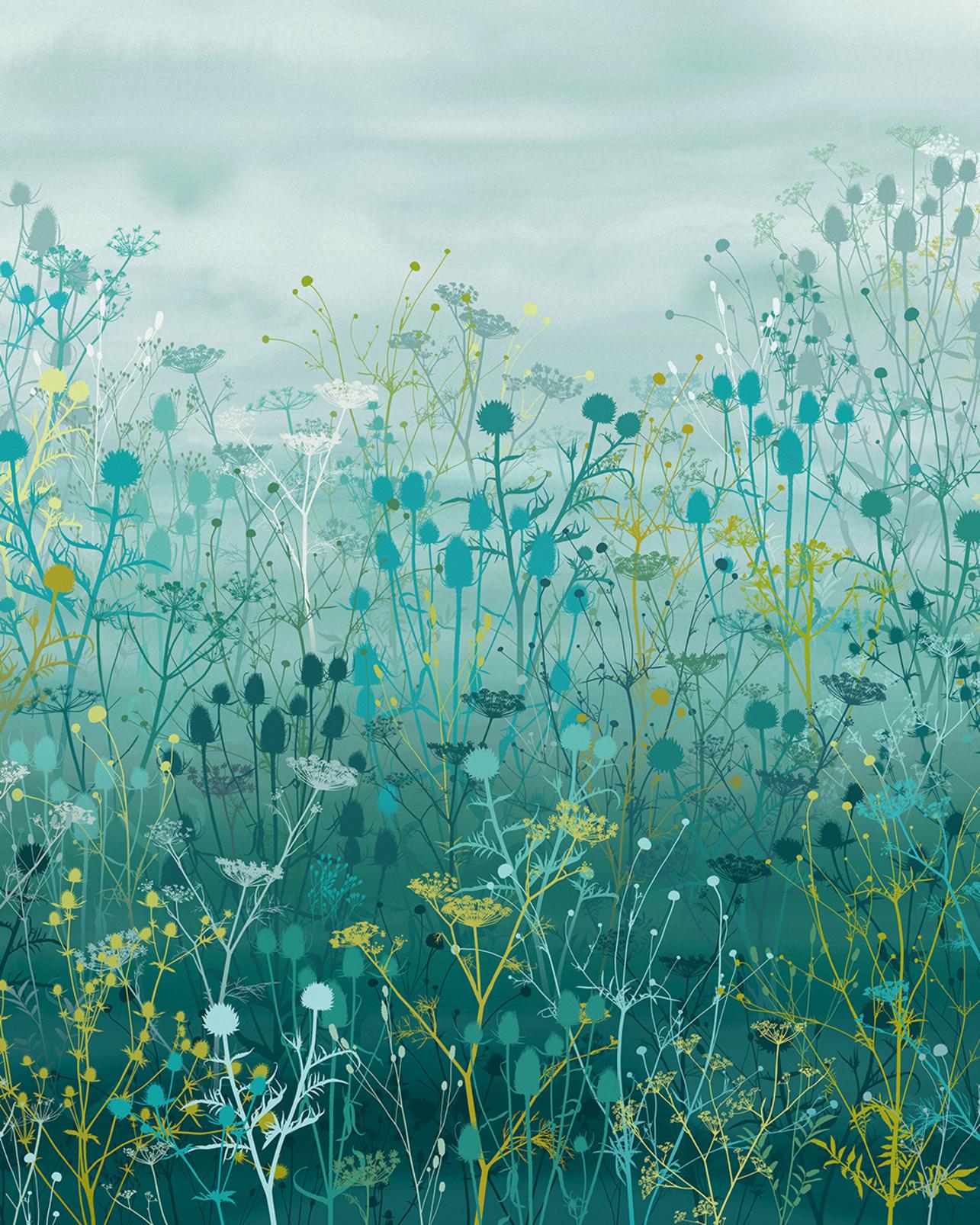 Tania's Garden Peacock Bespoke Mural by Clarissa Hulse - 120417_TILE_01.jpg