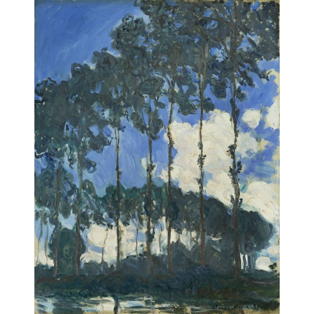 Monet Poplars on the Epte Bespoke Mural